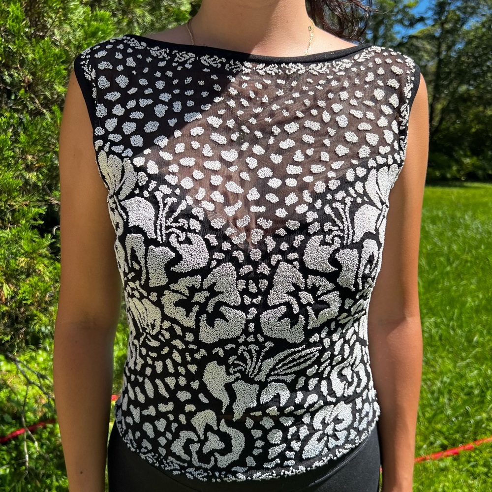 Vintage beaded top